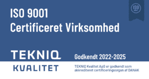 ISO 9001 certificeret virksomhed